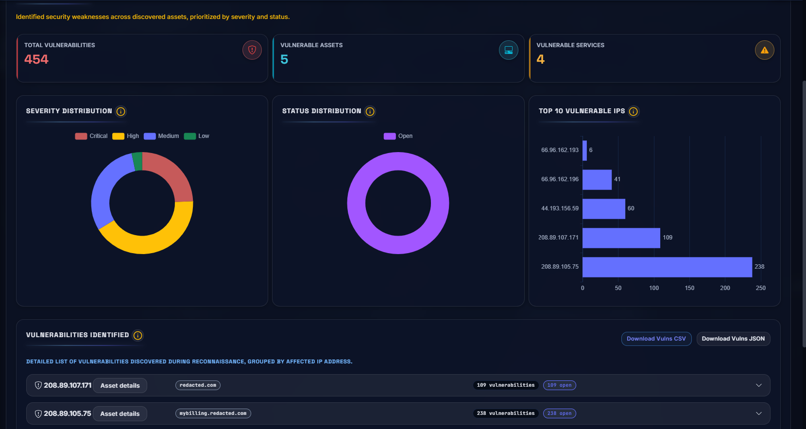 Vulnerability Management screenshot